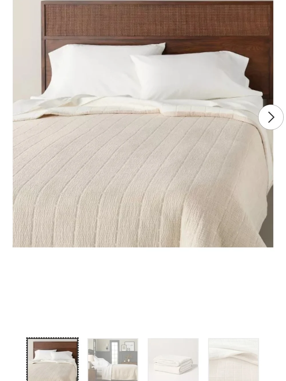 King Textured Grid Coverlet Quilt -  Neutral Beige By Hearth And Hand Magnolia
